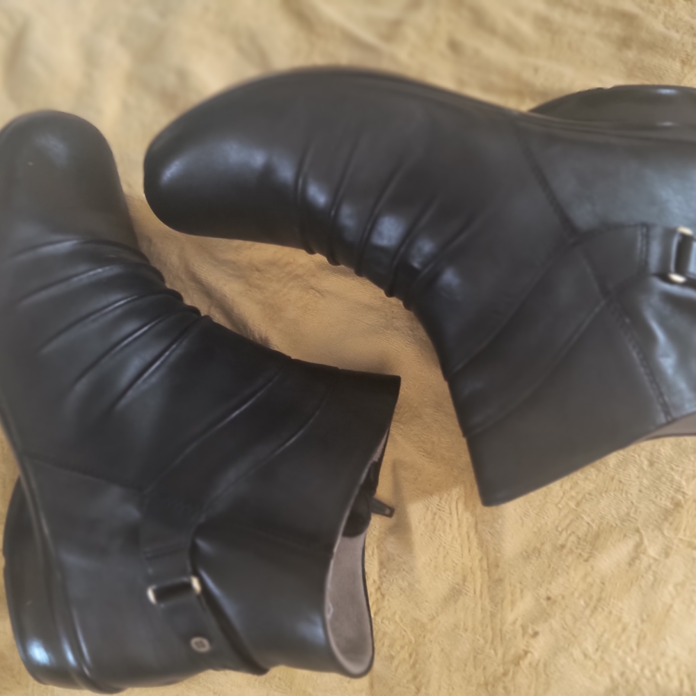 Clarks Black Ankle Booties